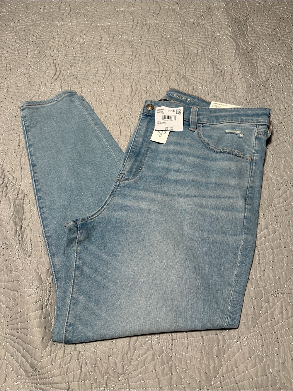 American Eagle Next Level Stretch High-Rise Jeggings, NWT’s, Size 18 Short